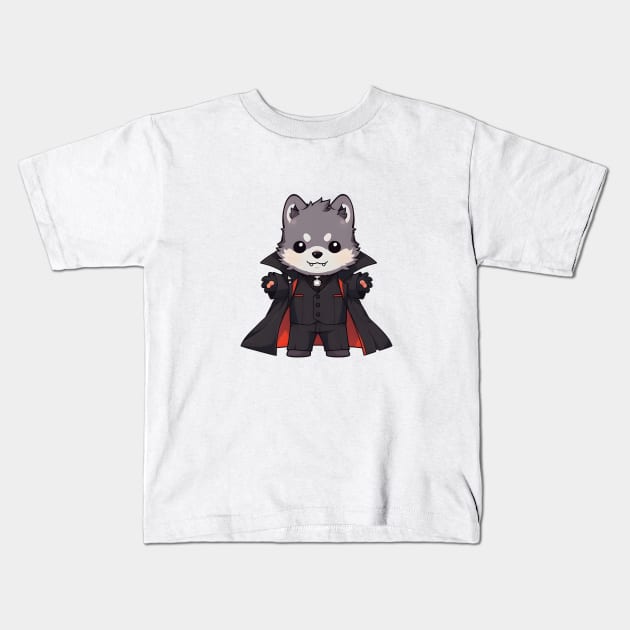 Vampire Halloween Shirt Kids T-Shirt by ragil_studio